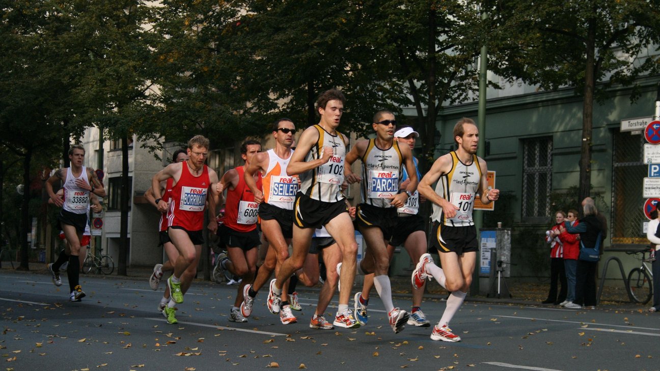 Gruppe von Marathonläufer